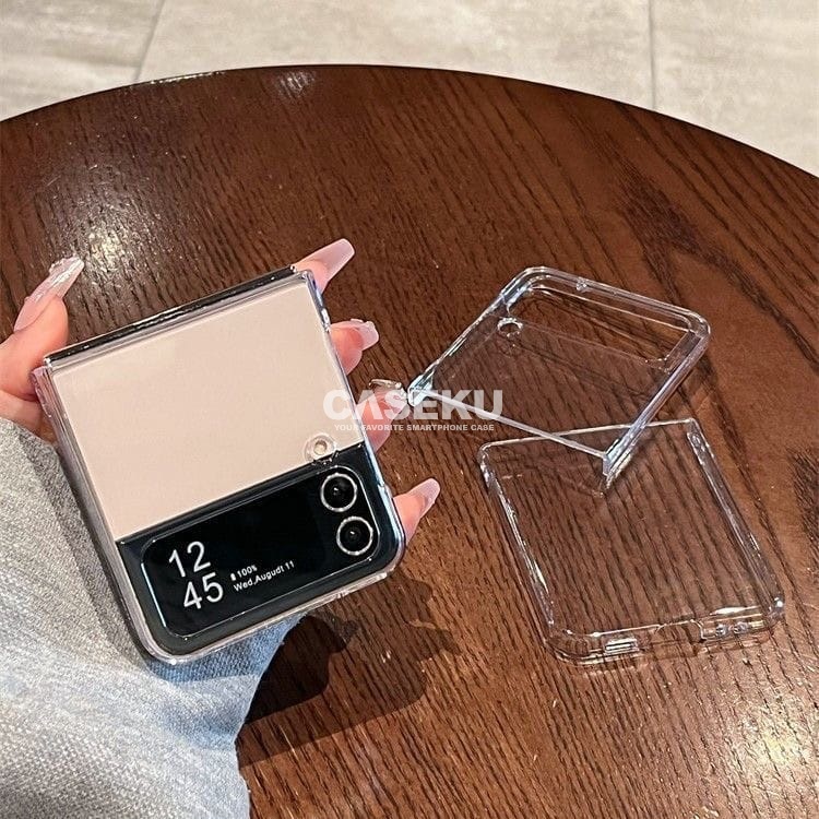 Hard Case PC / Clear Case Bening Transparan  Case Samsung Z Flip 7 Z Flip 6 Z Flip 5 Z Flip 4 Z Flip