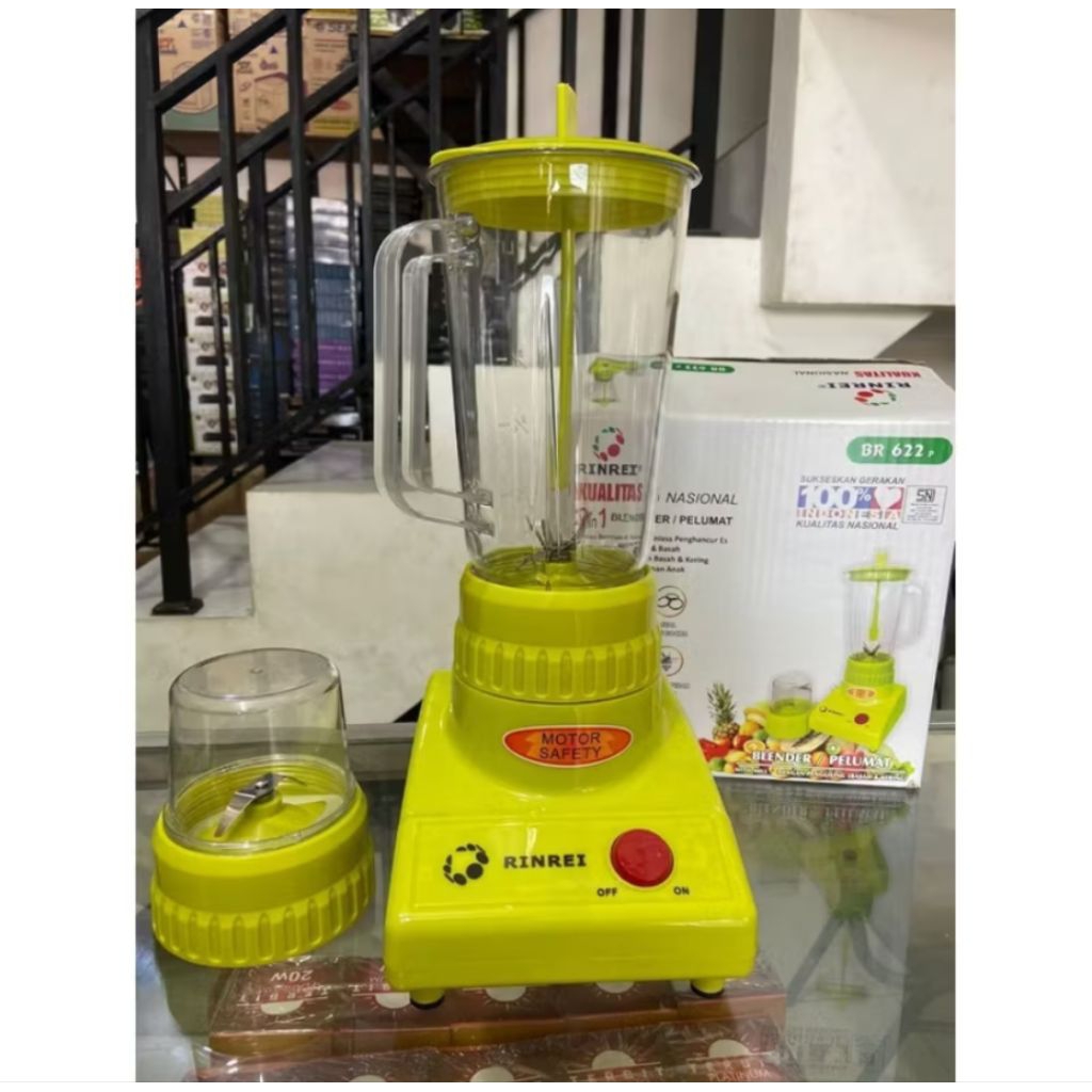 Blender Rinrei 2in1 Plastik/Blender Rinrei 2 Tabung BR-622p