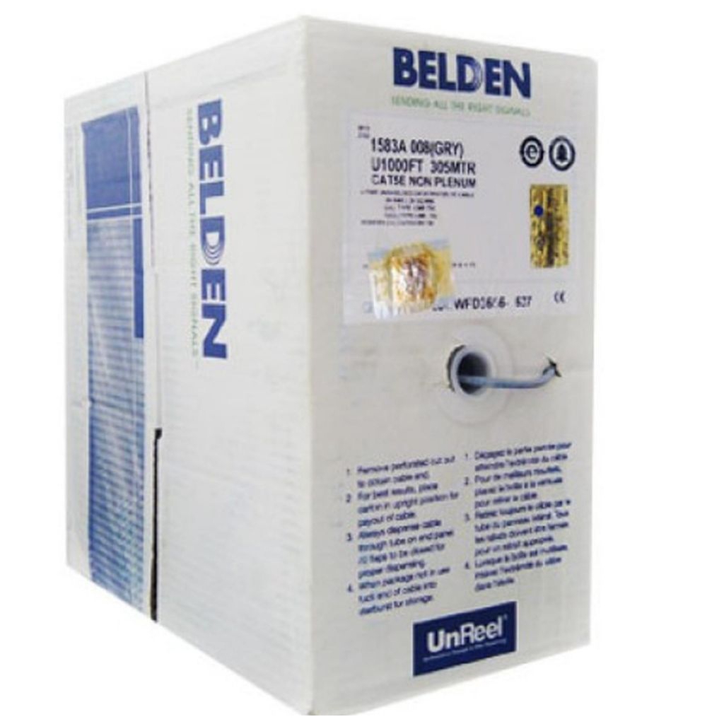 KABEL LAN UTP Cat5E BELDEN ORIGINAL USA 1583A 1ROLL/ BOX 305M