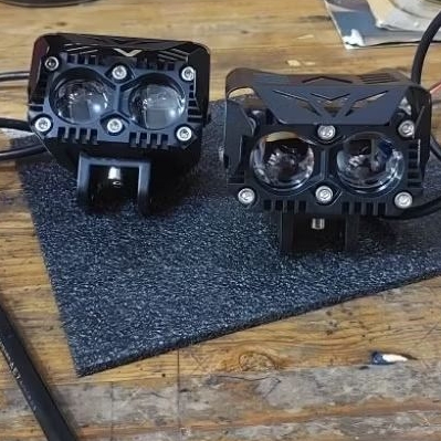 Mini projie 2 mata white yellow lampu mini projie lampu tembak motor mobil