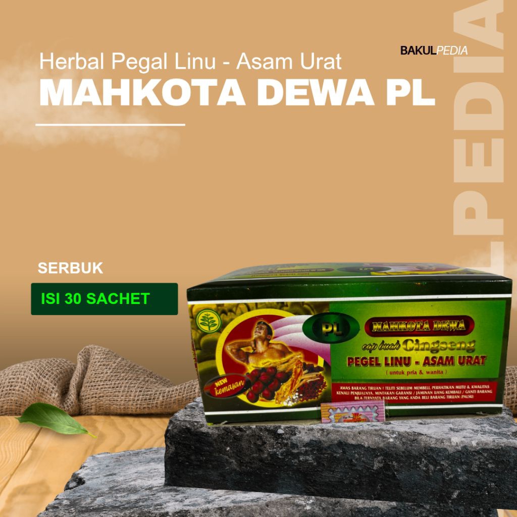 

Jamu herbal Mahkota Dewa Cap buah ginseng untuk kesehatan badan harian fit