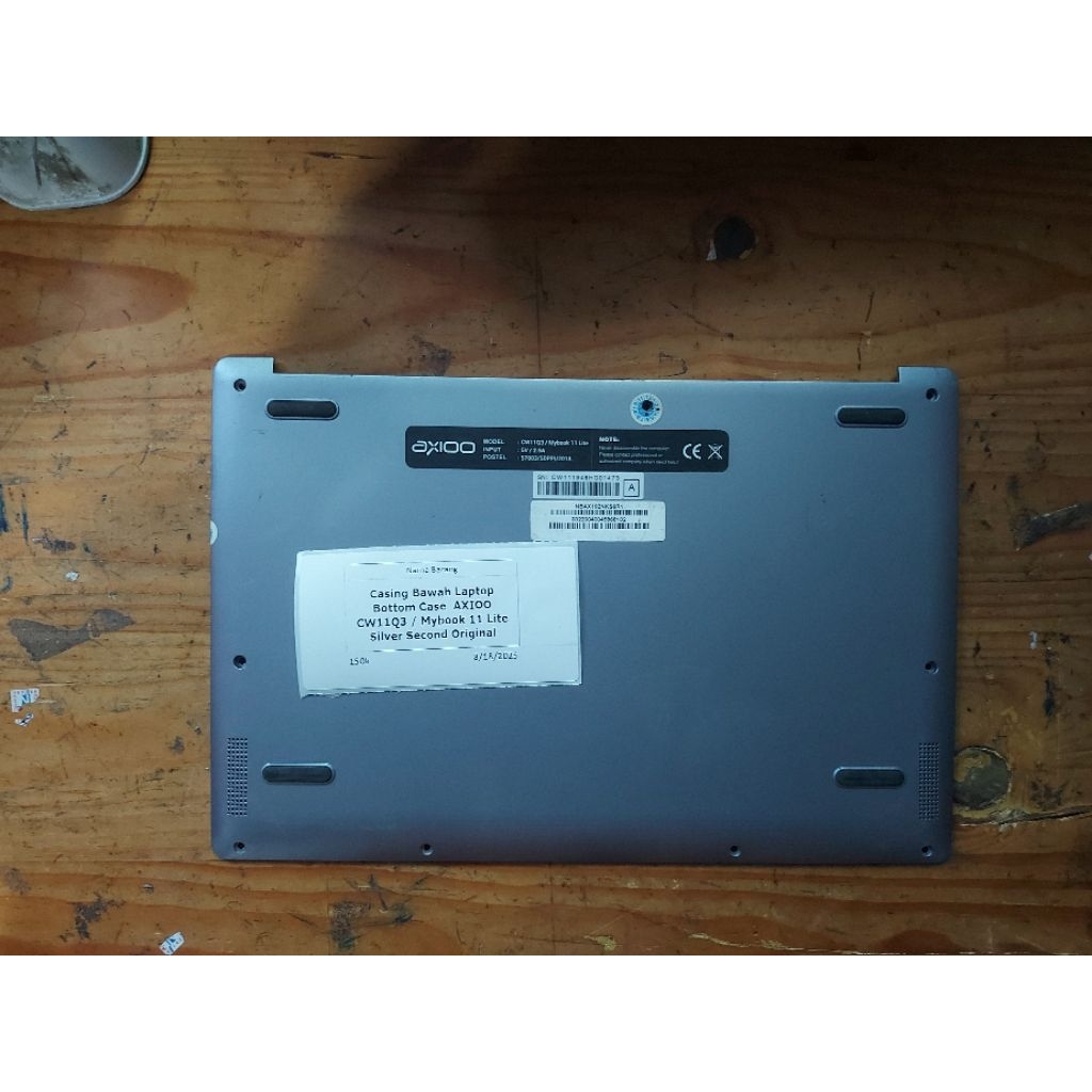 Casing bawah laptop bottom case AXIOO CW11Q3 / Mybook 11 lite silver second original