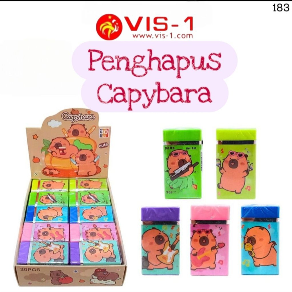 

Penghapus Pensil Vis-1 Capybara/Penghapus Murah