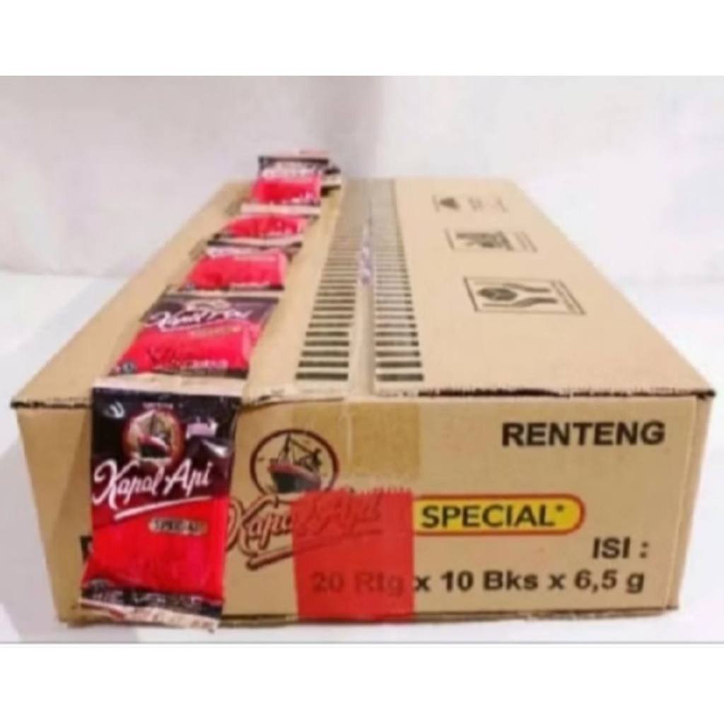 kopi kapal api bubuk Special. Tanpa gula