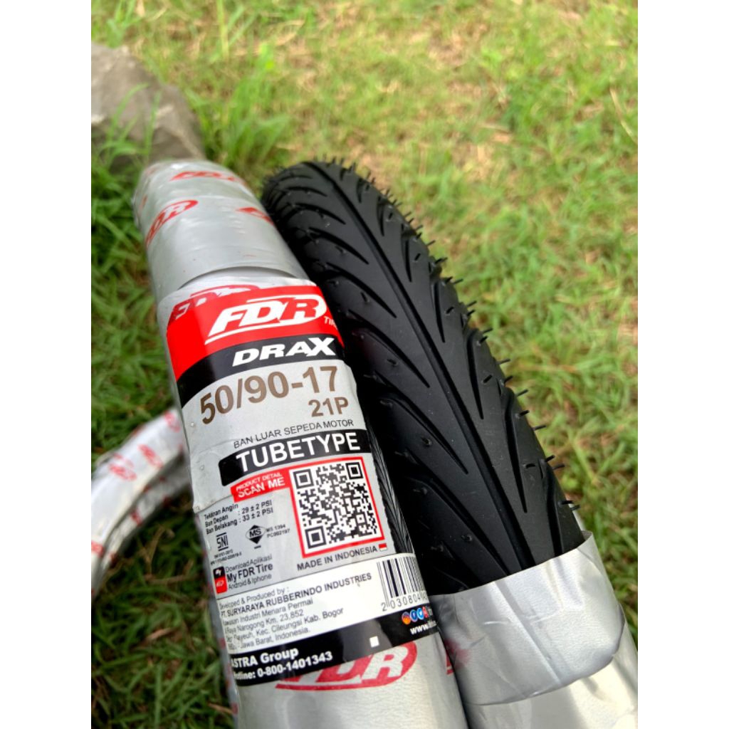 Ban 50/90 FDR RING17 ban cacing belakang ban drak 50/90 r17