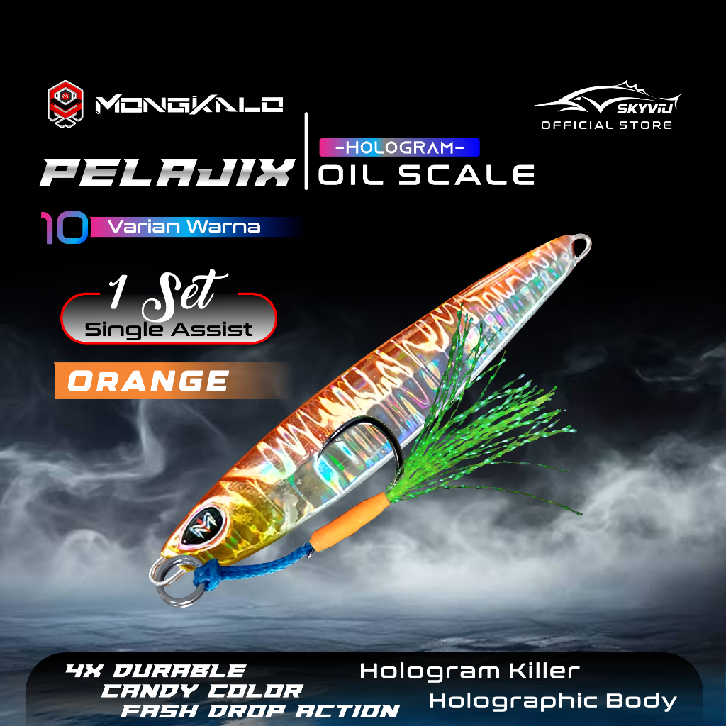 Mongkalo Pelajix Minyak noGID noMotif Candy 10 Orange