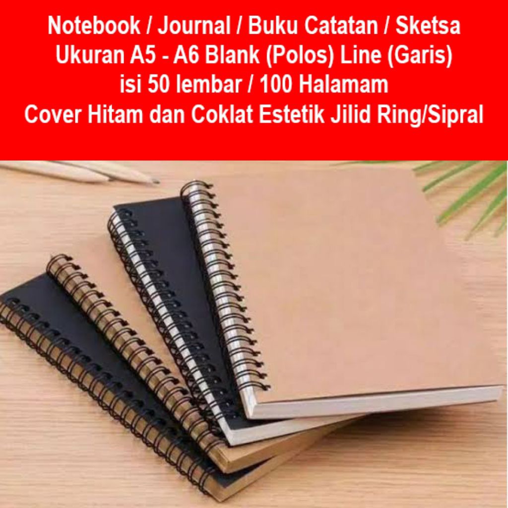 

Notebook/ buku catatan/ Sketsa / Jurnal pribadi
