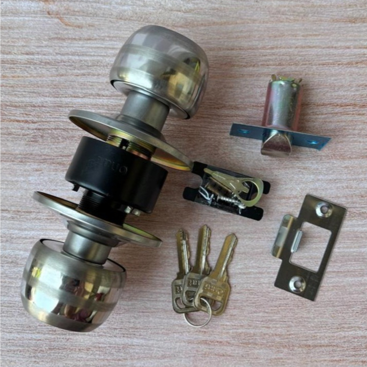 KUNCI PINTU KAMAR MANDI BULAT / KUNCI PINTU BULAT KAMAR MANDI WC TOILET /Kunci Pintu Kamar Mandi Bul