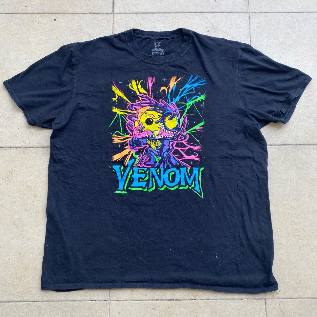 kaos cartoon marvel Venom original second Bekas murah, kaos marvel Venom original murah