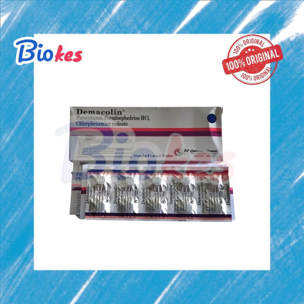 DEMACOLIN TABLET PERBOX obat meredakan flu