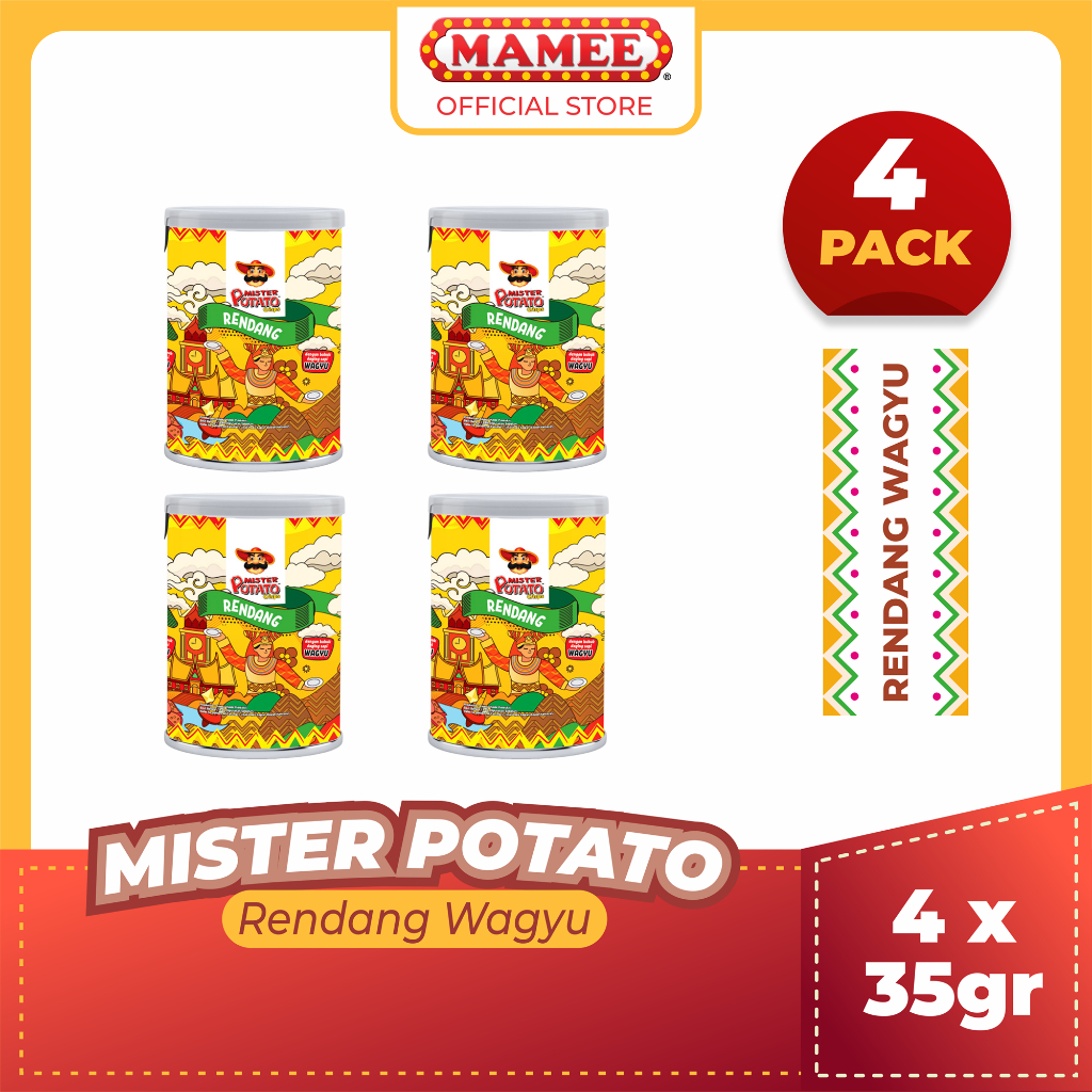 

Mister Potato Crisps Rendang Wagyu 35gr - 4 Pcs