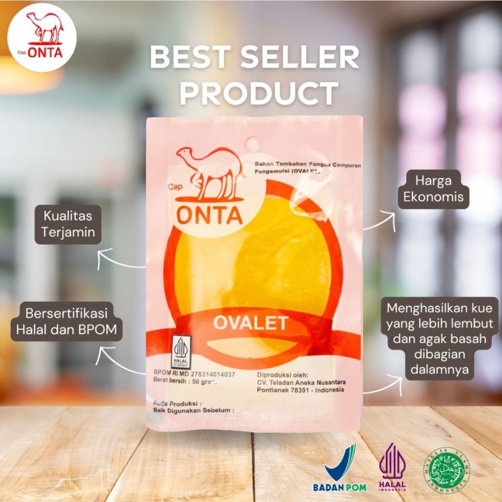 

ONTA OVALET 50 GRAM MERK ONTA