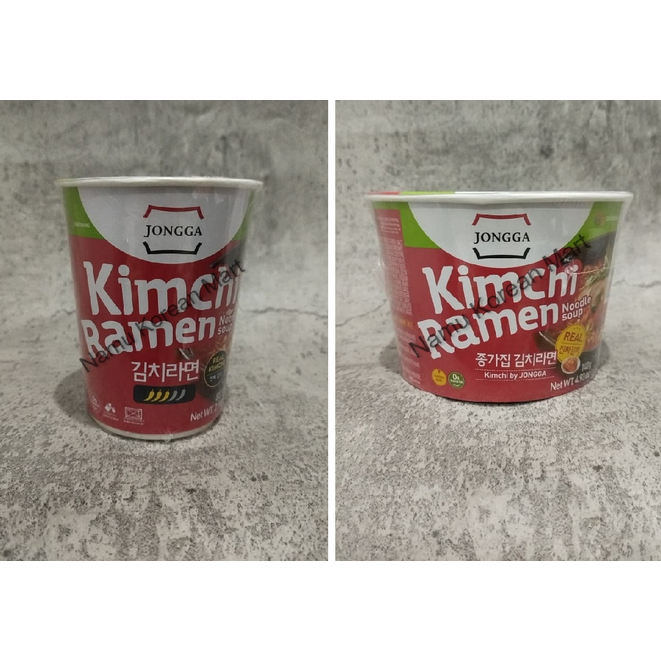 

Jongga Kimchi Ramen CUP / Jongga KImchi Ramen Bowl / Mie Instan Rasa Kimchi / Kimchi Ramen Noodle / Mie Instan Korea