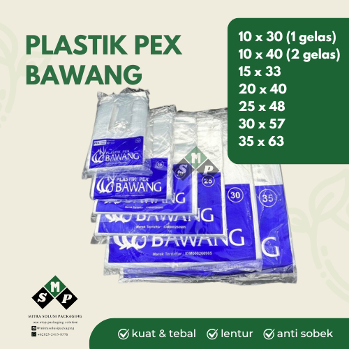 [TERMURAH] Kantong Plastik Bawang / Kresek Bening Premium PE PEX Ukuran 10 15 20 25 30 35 / Plastik 