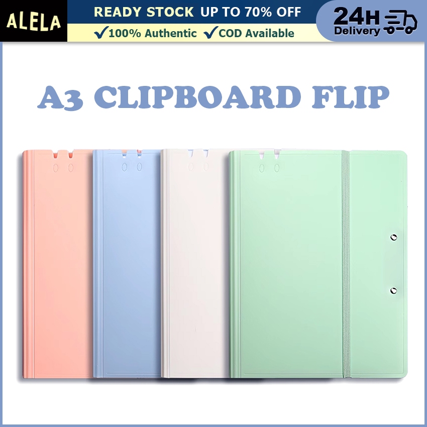 

A3 Papan Jalan Bantex Clipboard Flip Model Cover Penutup Klip Kertas Ujian Dokumen Flie Organizer Aesthetic Warna Pastel