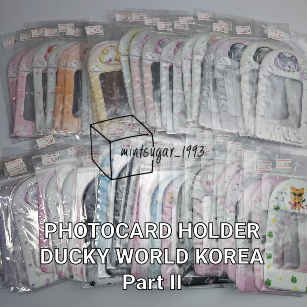 PART 2 [ READY STOCK ]  POKA / PHOTOCARD HOLDER / CARD HOLDER / CAHOL DUCKY WORLD DW Part 2 II 3D DE