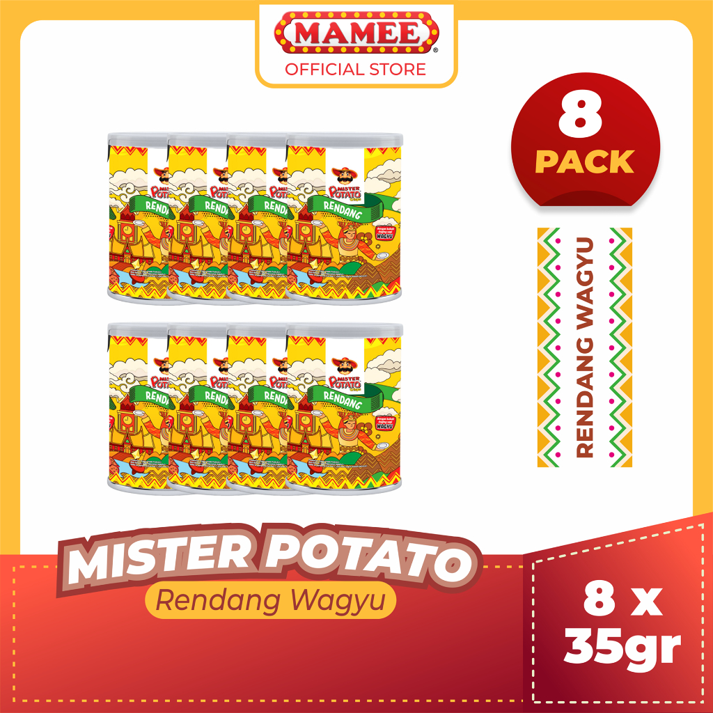 

Mister Potato Crisps Rendang Wagyu 35gr - 8 Pcs