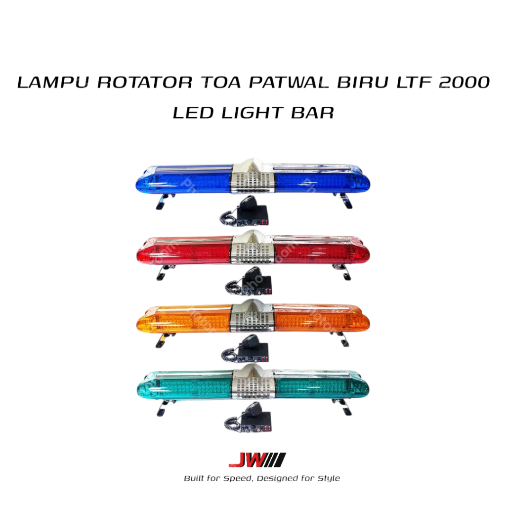LAMPU ROTATOR TOA PATWAL BIRU LTF 2000 LED LIGHT BAR