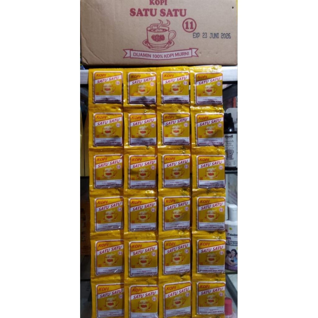 

Kopi Satu Satu Renceng 6.5g (1 Paket Dapat 20 PCS)