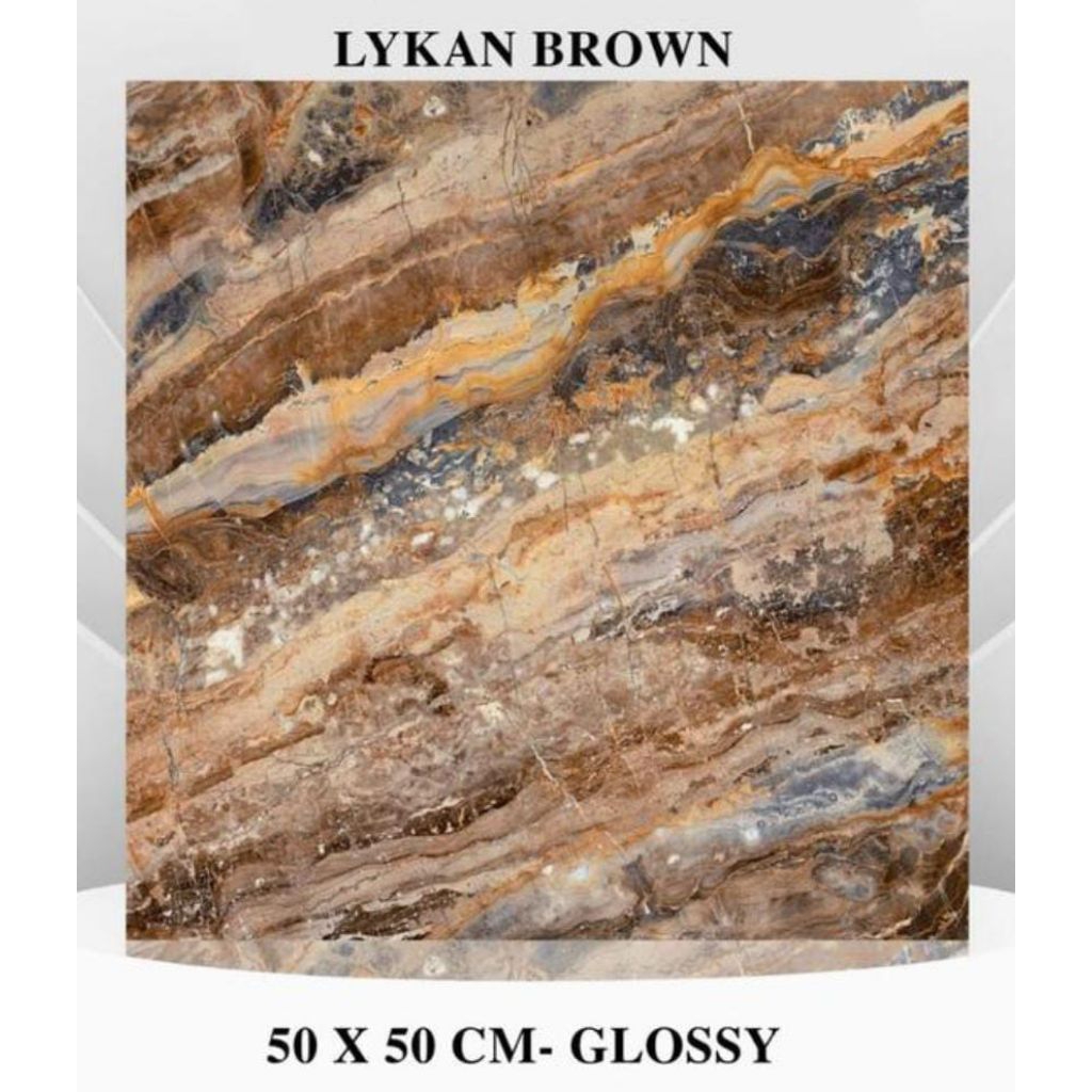 Keramik lantai matt dopp 50x50 Lykan brown - yhc