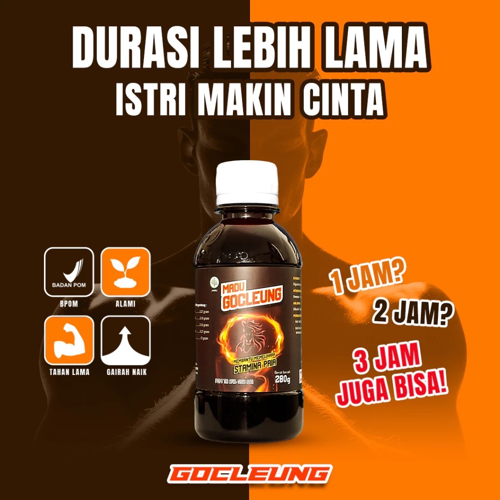 GOUCLENG - Madu Go Cleung Penambah Kejantanan Pria Perkasa Kuat Tahan Lama Aman BPOM