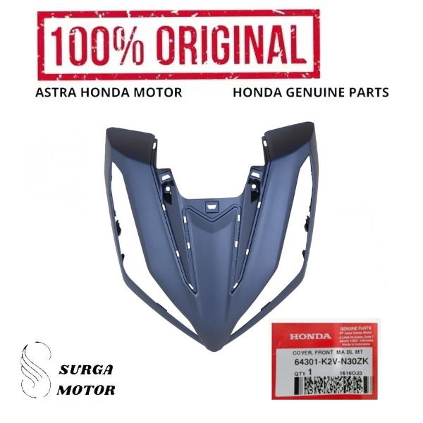 Cover Tameng Depan Biru Doff Dop  Vario 125 eSP K2V 64301K2VN30ZK 64301-K2V-N30ZK Cover Front MA Blu