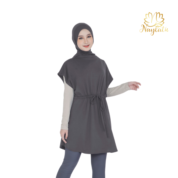 Hijab Rompi Serut Jersey Premium Naylatu