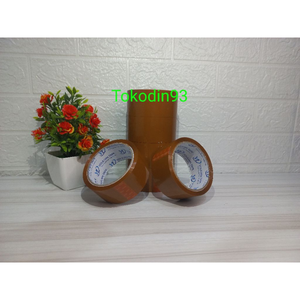 

Tokodin93 Lakban coklat 45mm X 90yard | solatip coklat besar | isolasi coklat besar