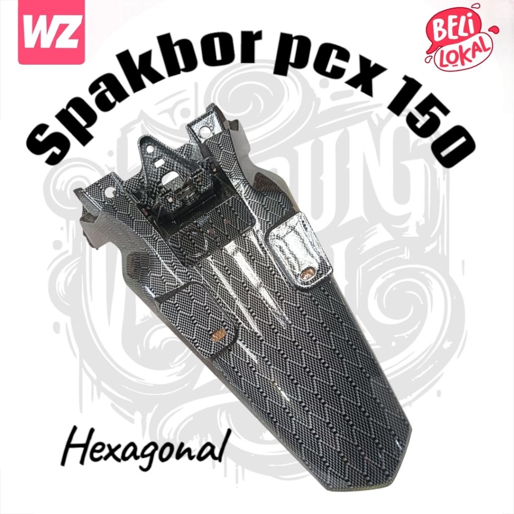 carbon spakbor belakang pcx 150