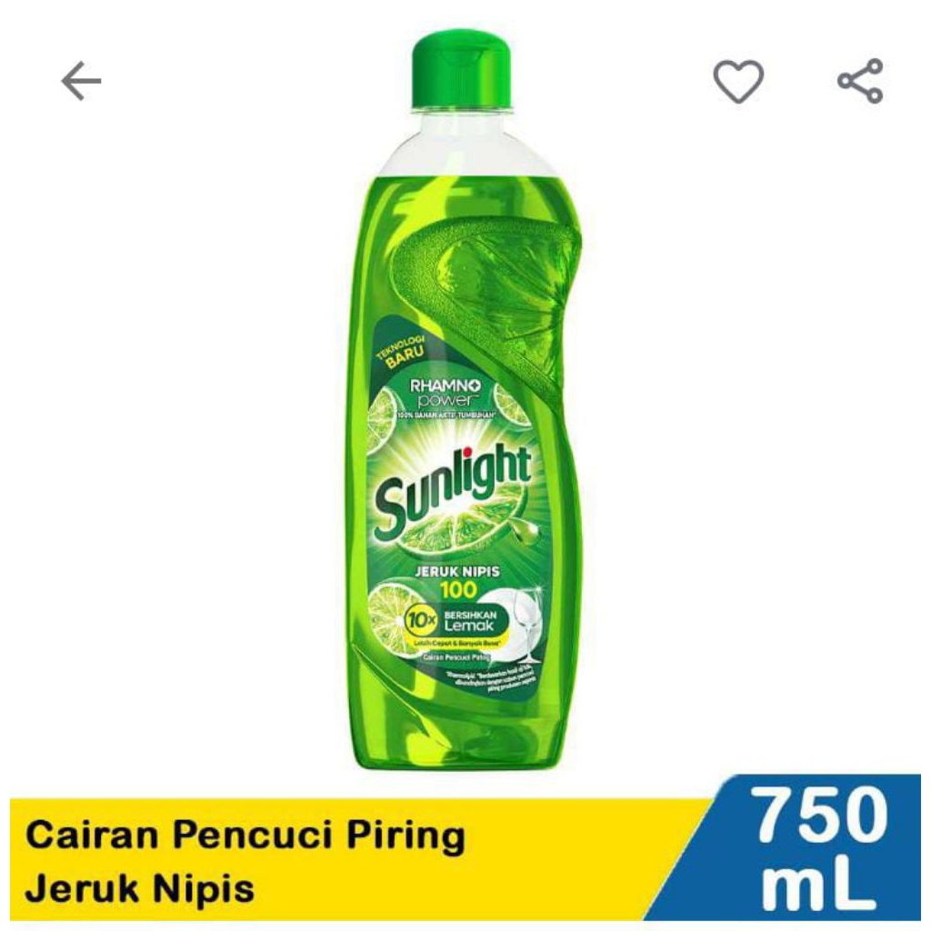 SUNLIGHT BOTOL 750 ML