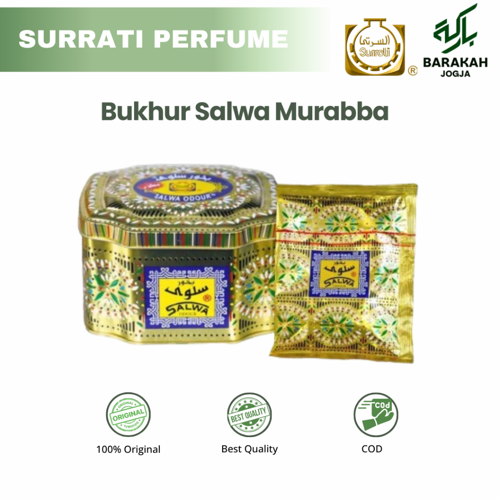 Buhur Salwa dan Arang Magic | Bakhoor Salwa Murabba 100GR | Bukhur Salwa Surrati