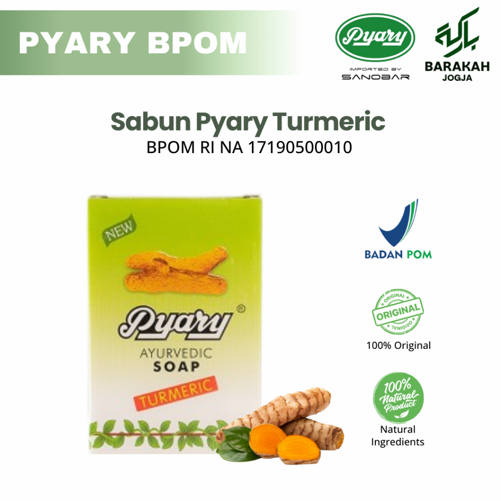 Sabun Pyary Turmeric BPOM - Sabun Arab Pyary 100% Original
