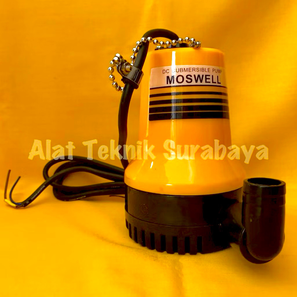 POMPA CELUP DC MOSWELL 1" INCH / POMPA AIR ARUS DC TENAGA AKI ACCU 12 V VOLT