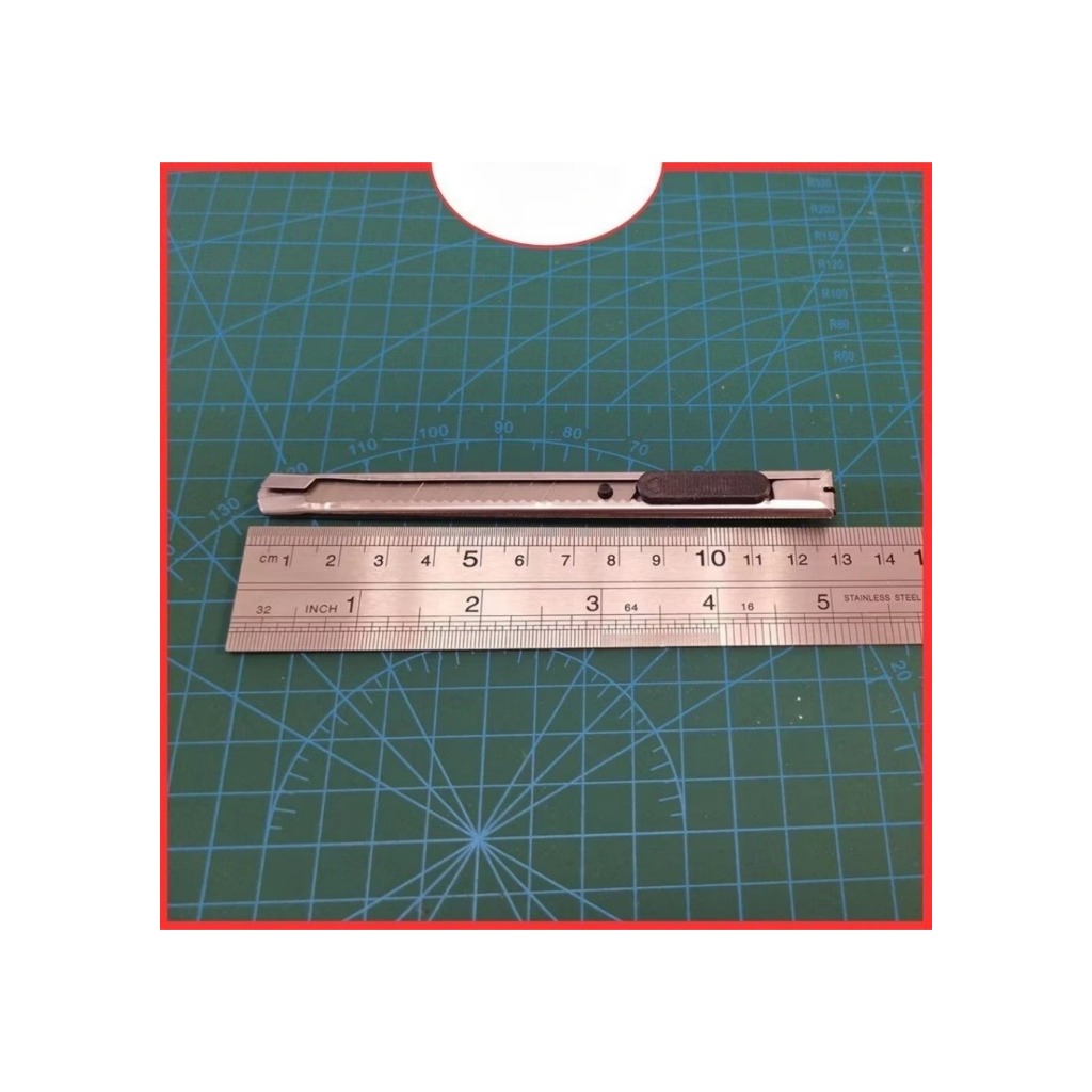 

Cutter Mini Stainlestell 12.5CM Small Knife Pisau Cutter Pemotong Kertas Anti Karat Pointed Blade EZZY