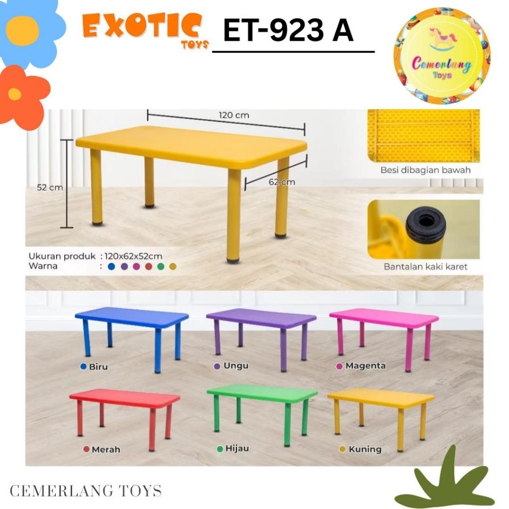 MEJA EXOTIC ET-923 MEJA BELAJAR ANAK KUAT DAN KOKOH