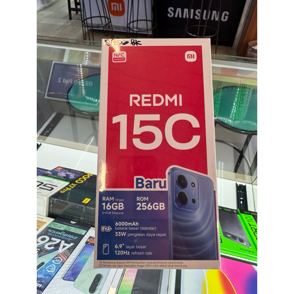 redmi 15c ram 8/256gb new