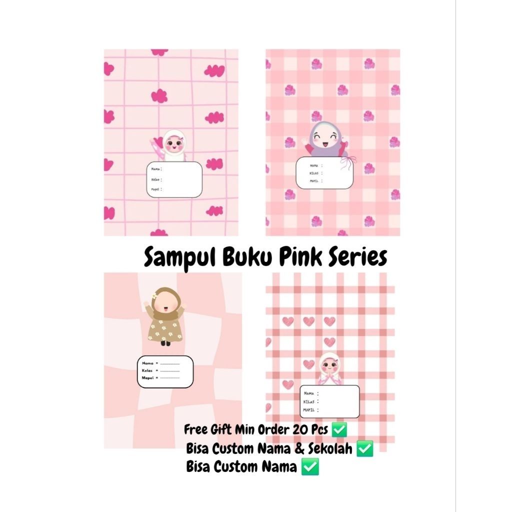 

Sampul Buku Tulis Karakter Bisa Custom Isi 10 Pcs
