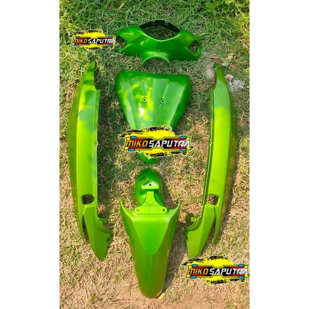 cover body halus fullset Honda spacy warna hijau
