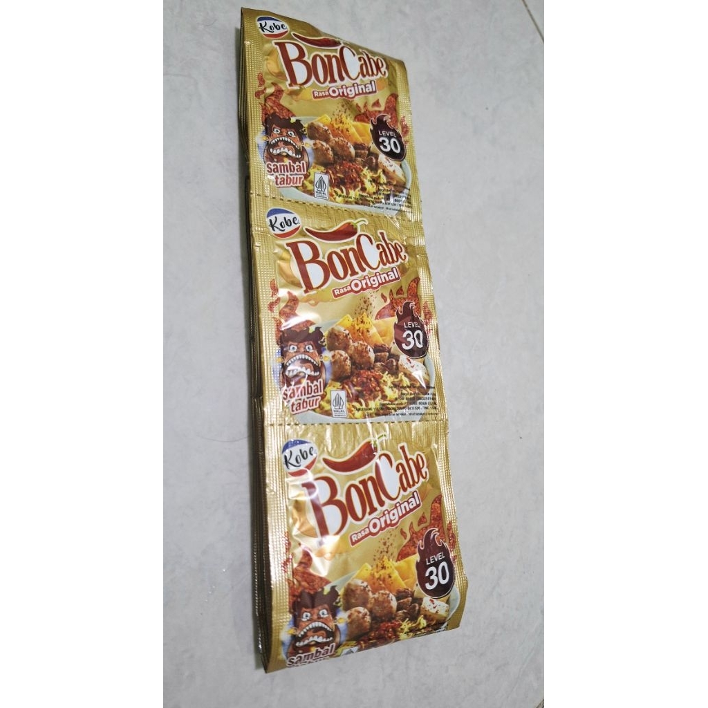

Kobe boncabe bon cabe level 15 level 30 1 renteng isi 12pcs