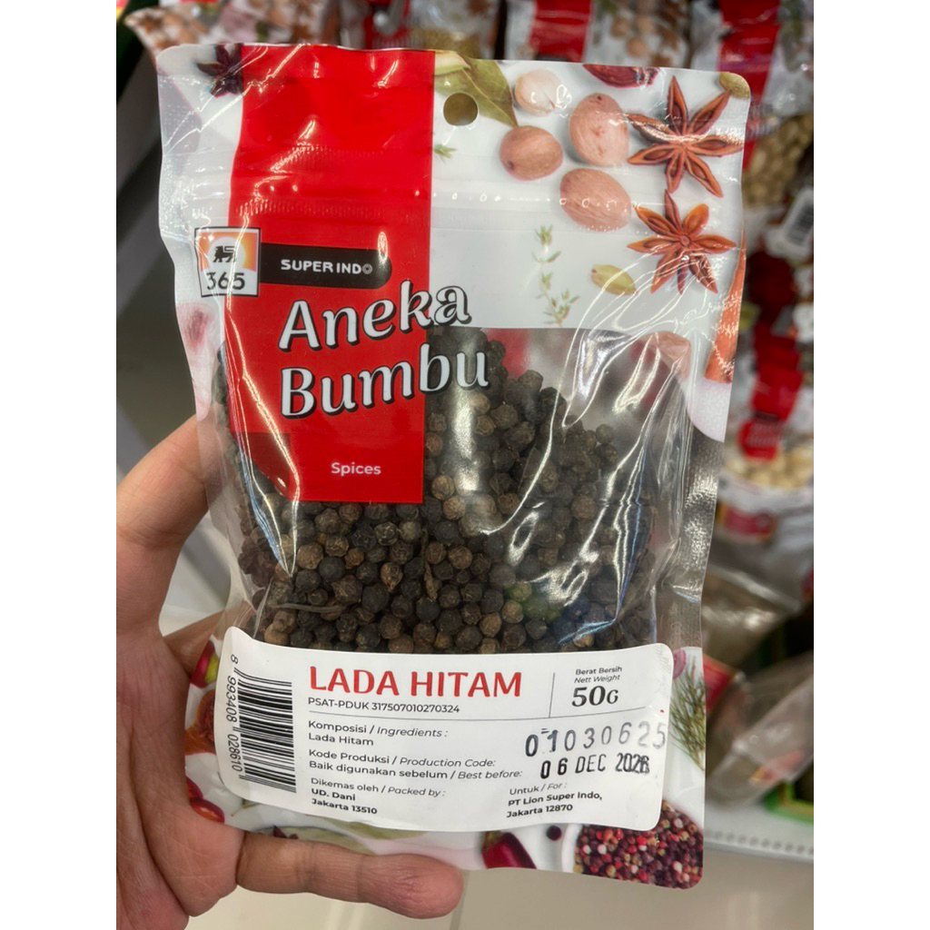 

Lada Hitam Premium 50 g – Rahasia Rasa Tajam & Hangat di Setiap Hidangan