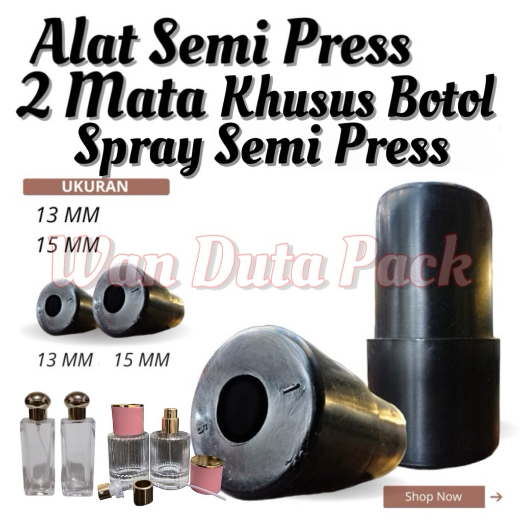 Alat Pembuka & Penutup Botol Parfum Spray Semi Press/Easy Pump Ukuran 13mm & 15mm