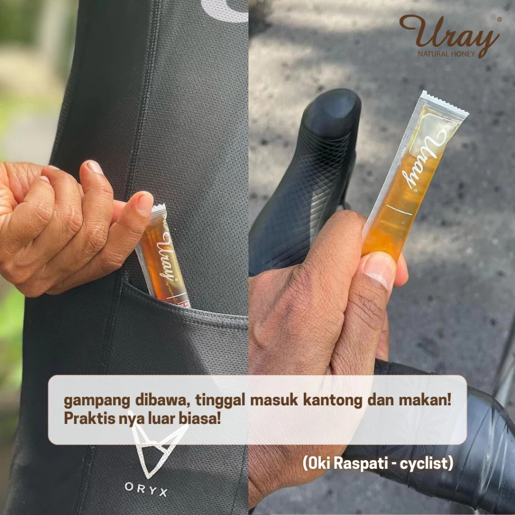 

Madu Uray Honey & Ginger In Sticks 120gr - Madu Murni - Madu Hutan Madu Jahe