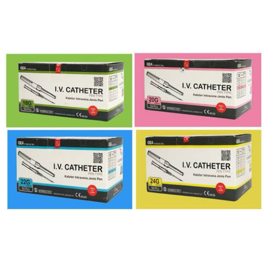 ABBOCATH GEA, IV CATHETER, ABOKET, IV KATETER MERK GEA, NO 22, 24, 26