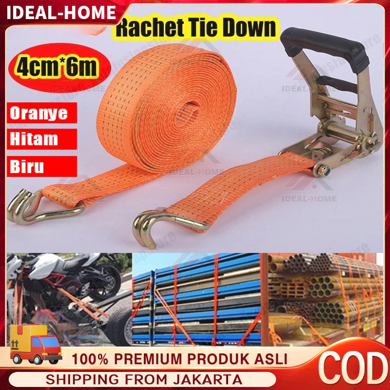 Gladiator Rachet Tie Down - Tali Ikat Barang Mobil Truk 4cm*4meter