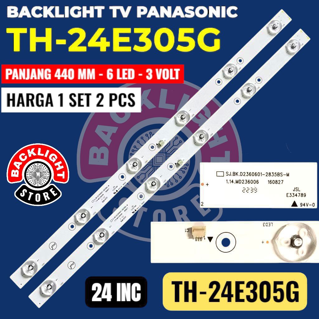 Backlight Tv Led PANASONIC 24 inc TH-24E305G TH 24E305G