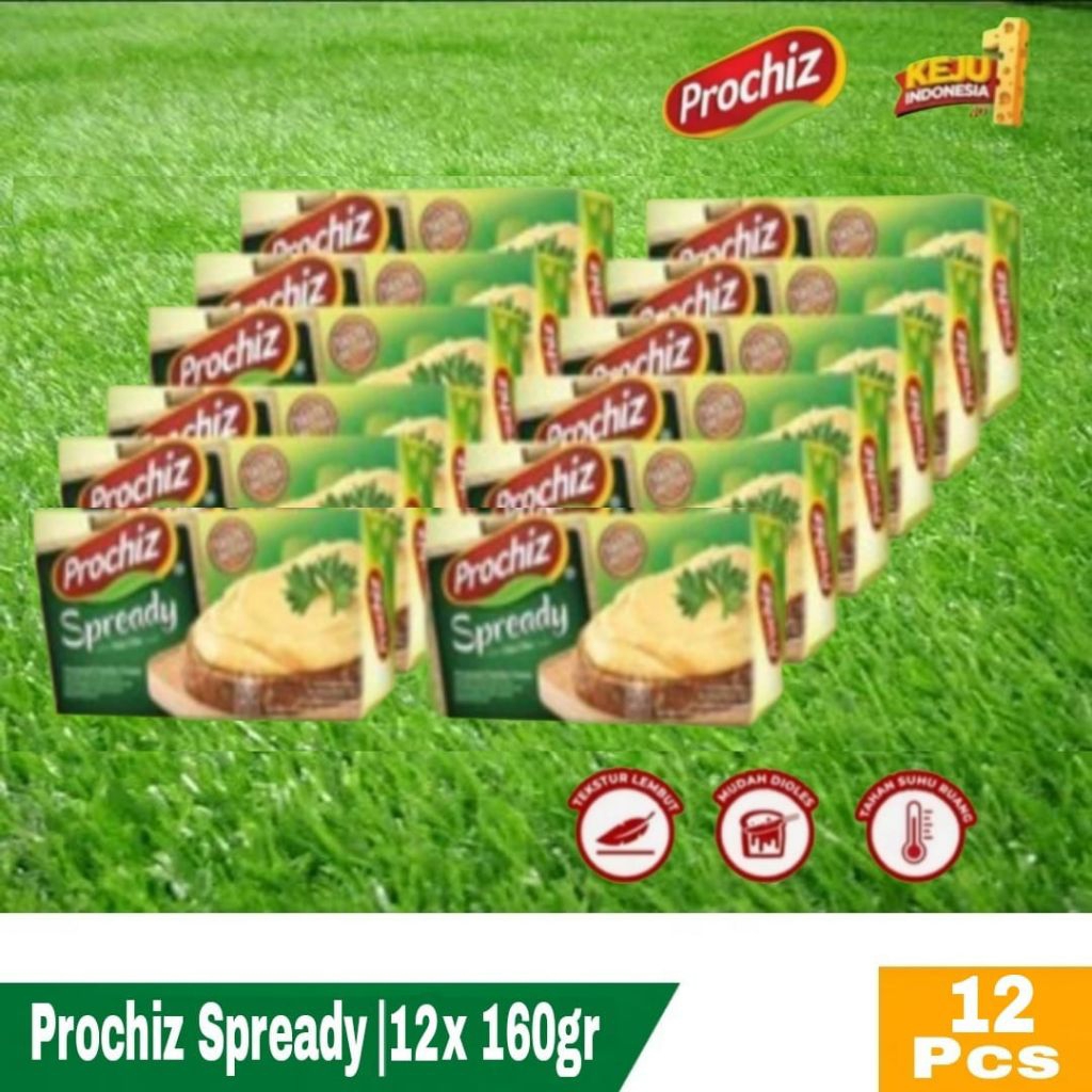 

Prochiz Spready Keju Oles 160gr Isi 12 pcs Keju Creamy
