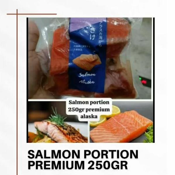 

salmon portion +-250gram / salmon ikan / salmon mpasi