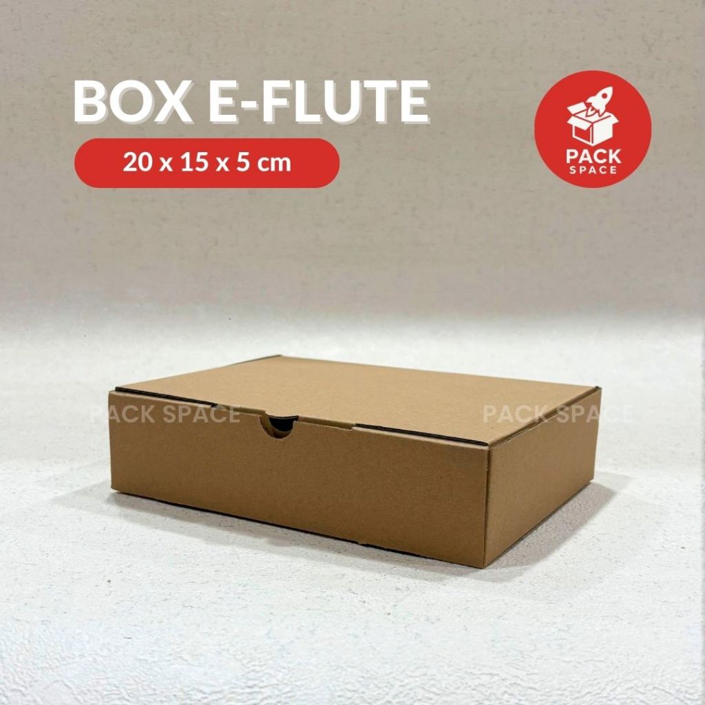 

Box Kardus E-Flute Coklat Untuk Packaging Olshop Sovenir Baju Kotak Kado Hampers Snack 20x15x5 CM