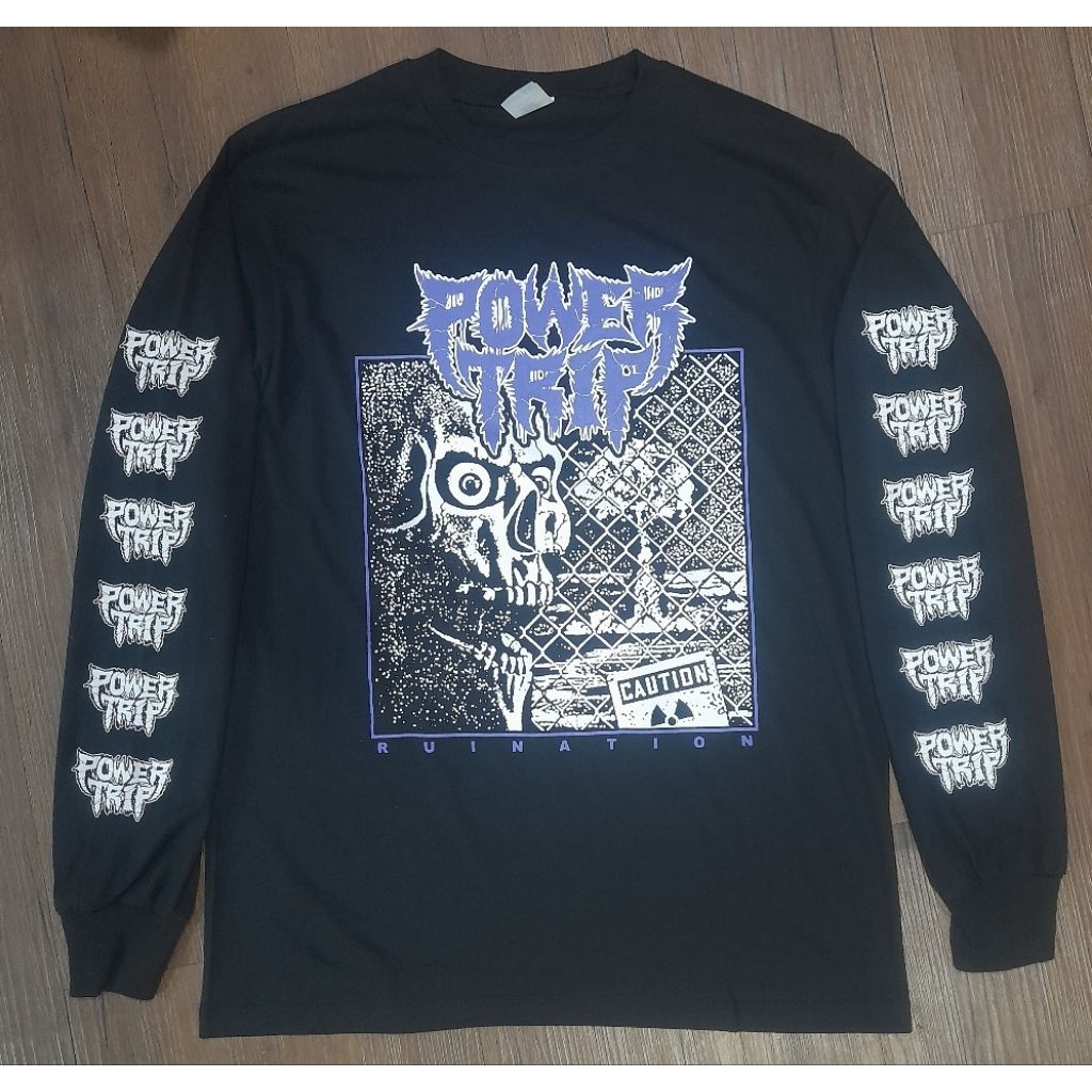 Long Sleeve POWER TRIP ruination /kaos band/kaos musik/bootleg