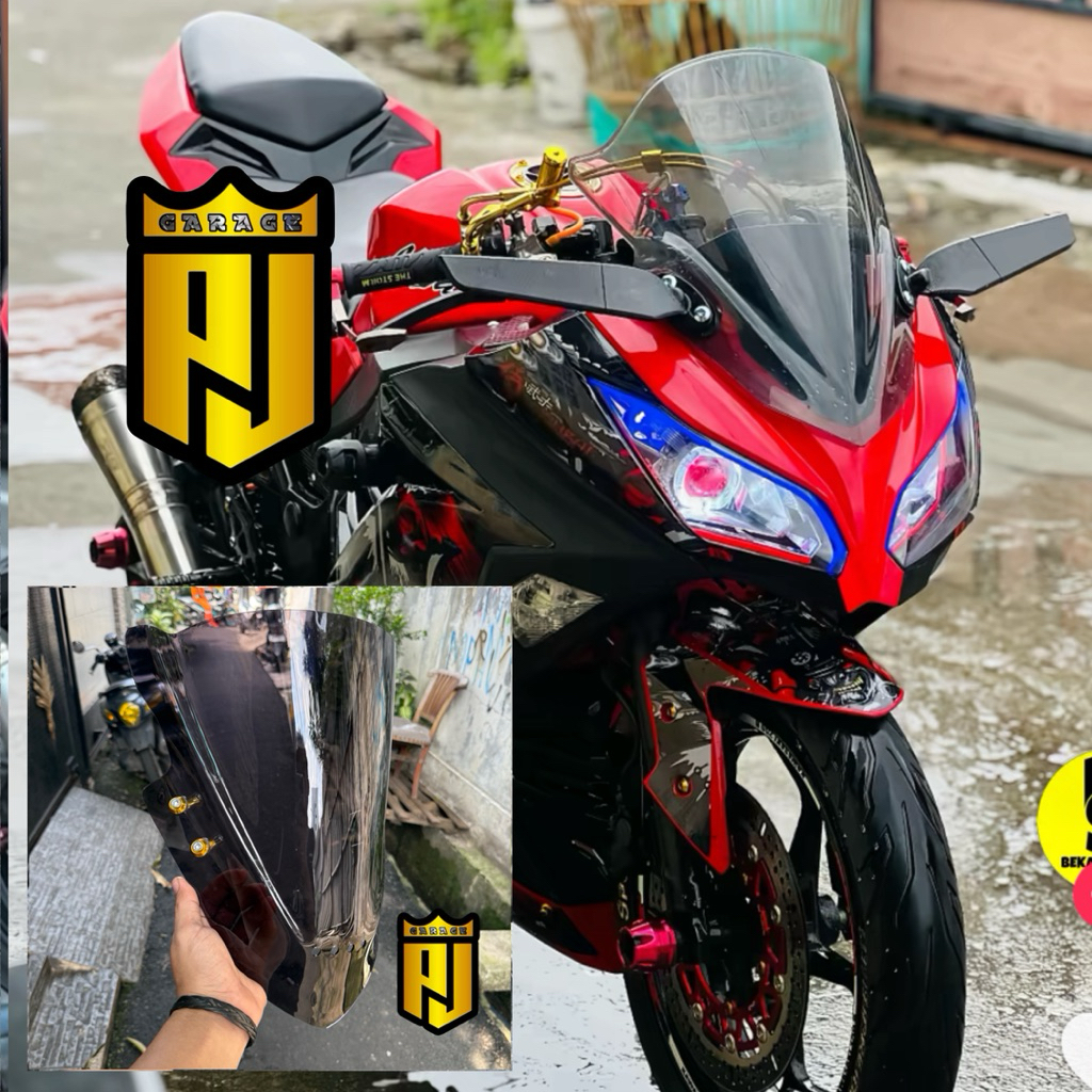 VISOR FULL JENONG NINJA 250 FI TAHUN 2013 SAMPAI 2016 AKRILIK